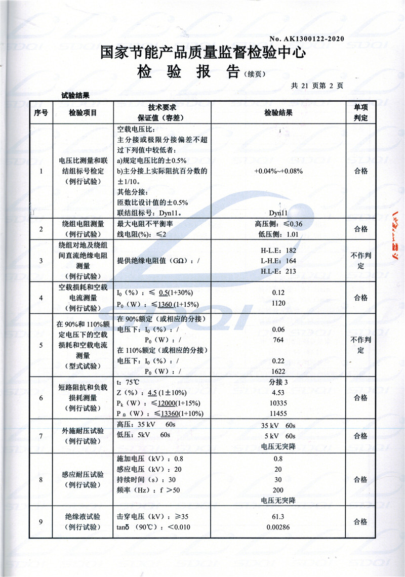 高低压试验报告-S11-1250仓山仓山仓山油浸式变压器-2.jpg